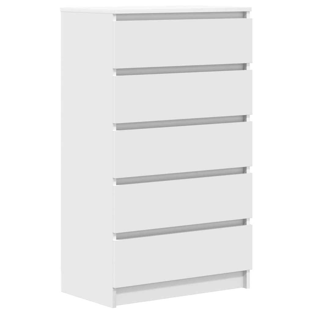 Commode Blanc 60x36x103 cm Bois d'ingénierie - XIOS