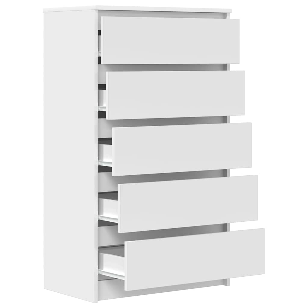 Commode Blanc 60x36x103 cm Bois d'ingénierie - XIOS