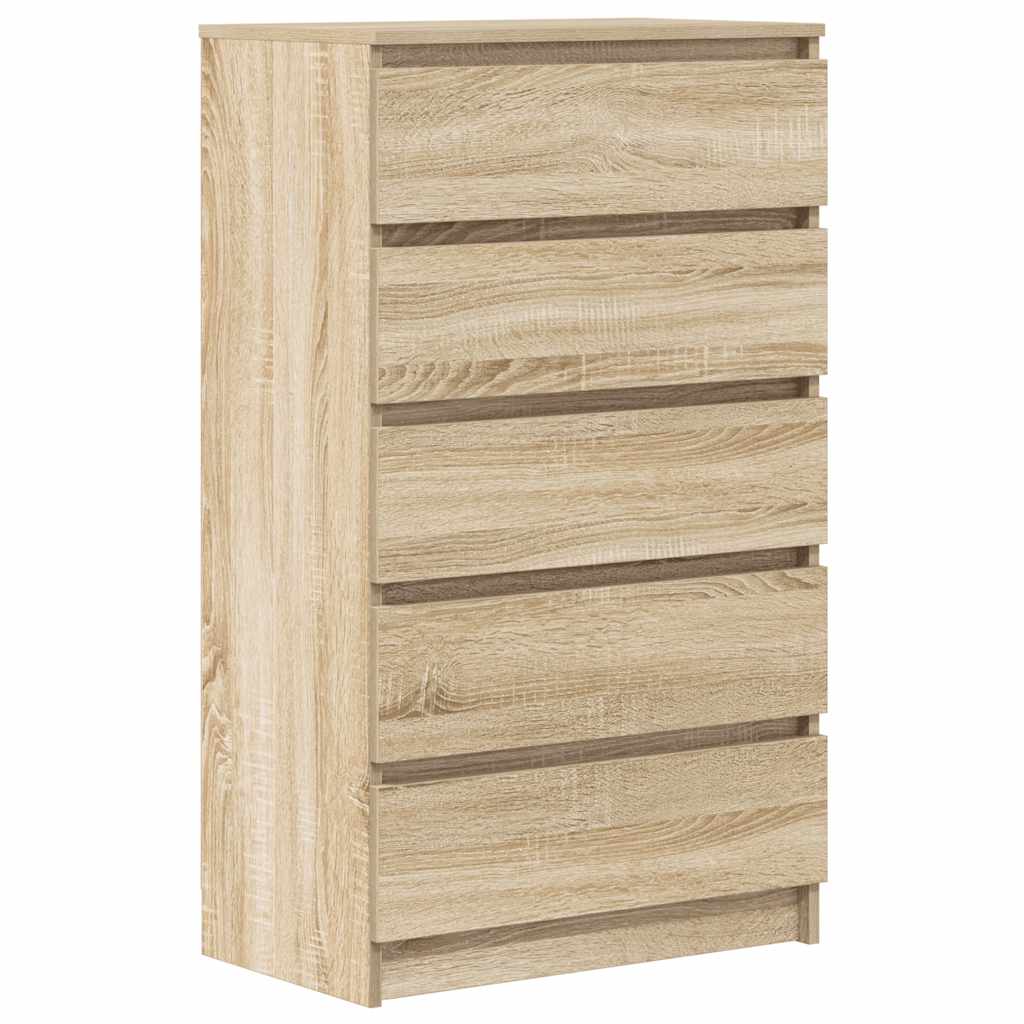 Commode Chêne sonoma 60x36x103 cm Bois d'ingénierie - XIOS