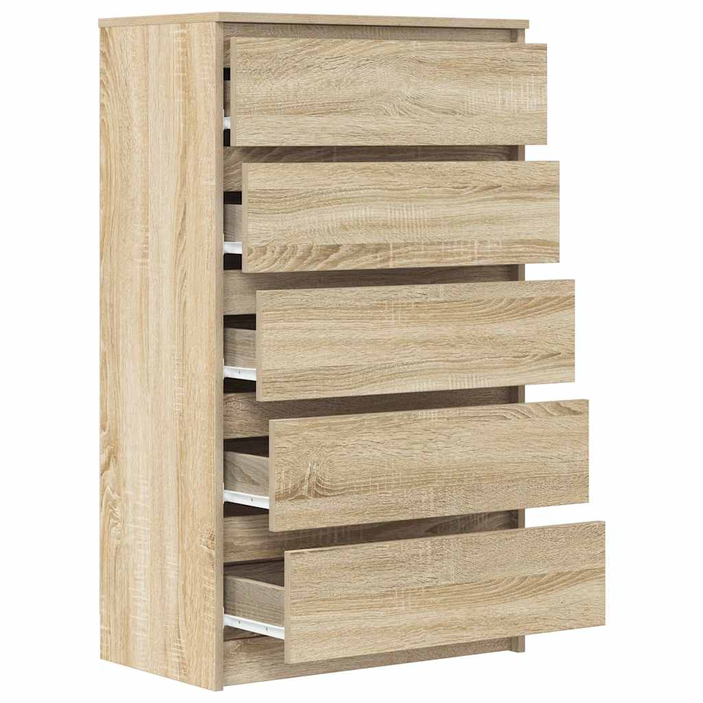 Commode Chêne sonoma 60x36x103 cm Bois d'ingénierie - XIOS
