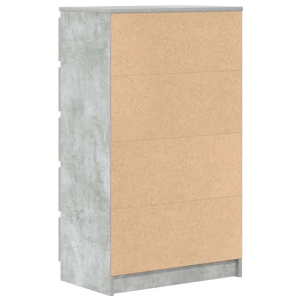Commode Gris béton 60x36x103 cm Bois d'ingénierie - XIOS