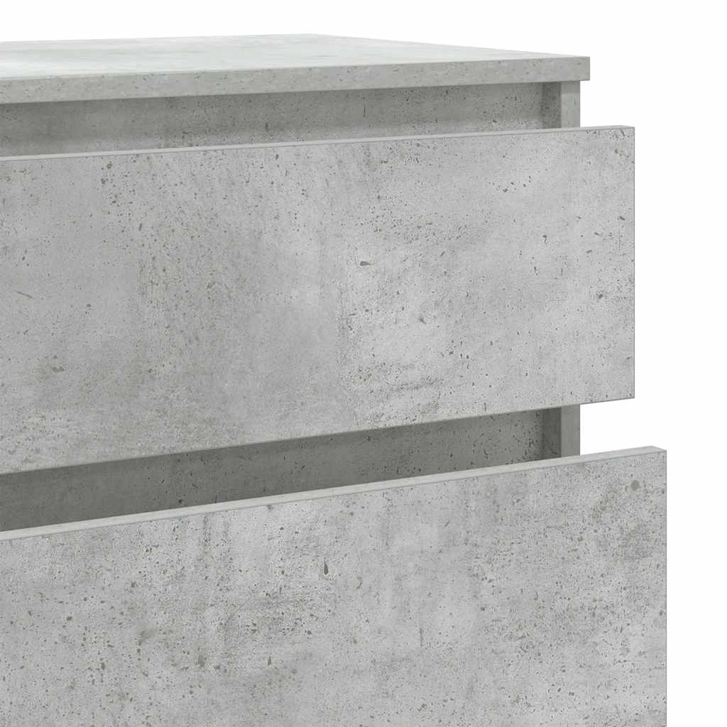 Commode Gris béton 60x36x103 cm Bois d'ingénierie - XIOS