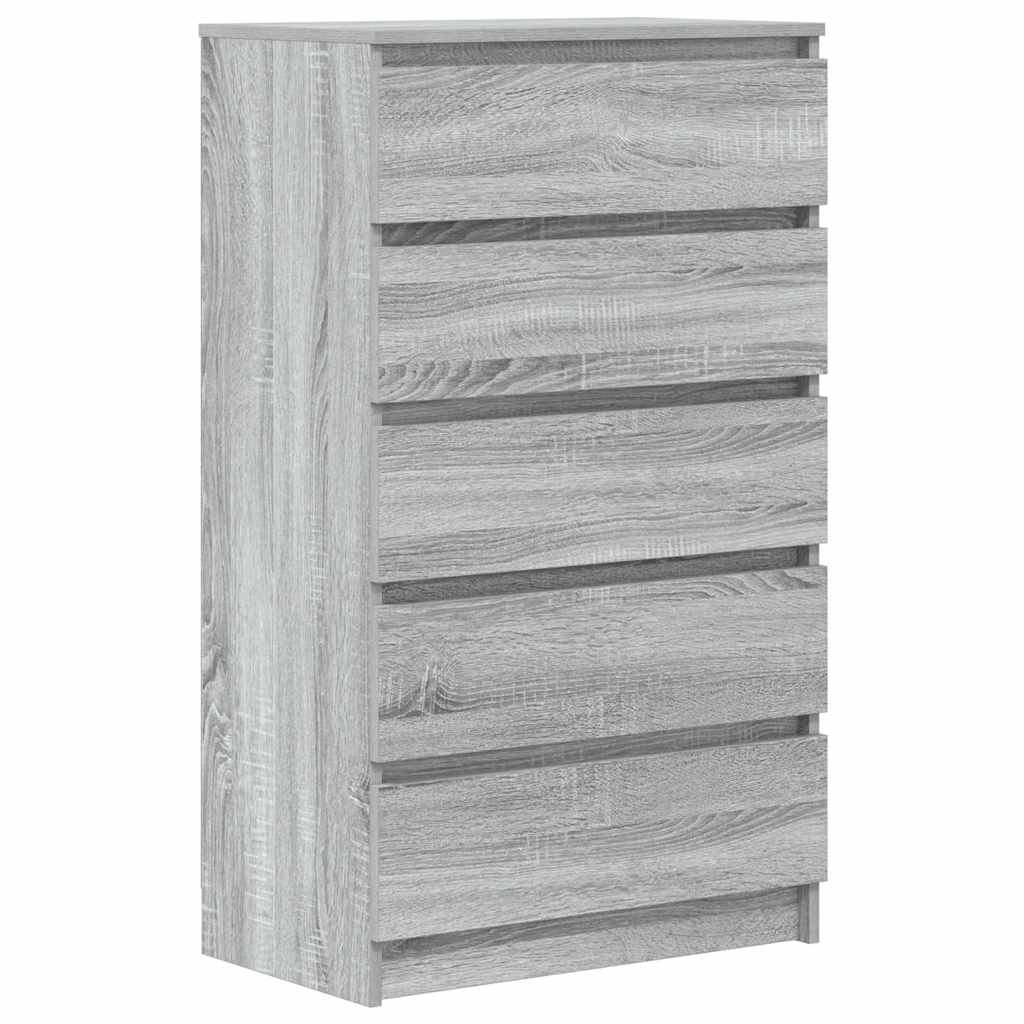 Commode Sonoma gris 60x36x103 cm Bois d'ingénierie - XIOS