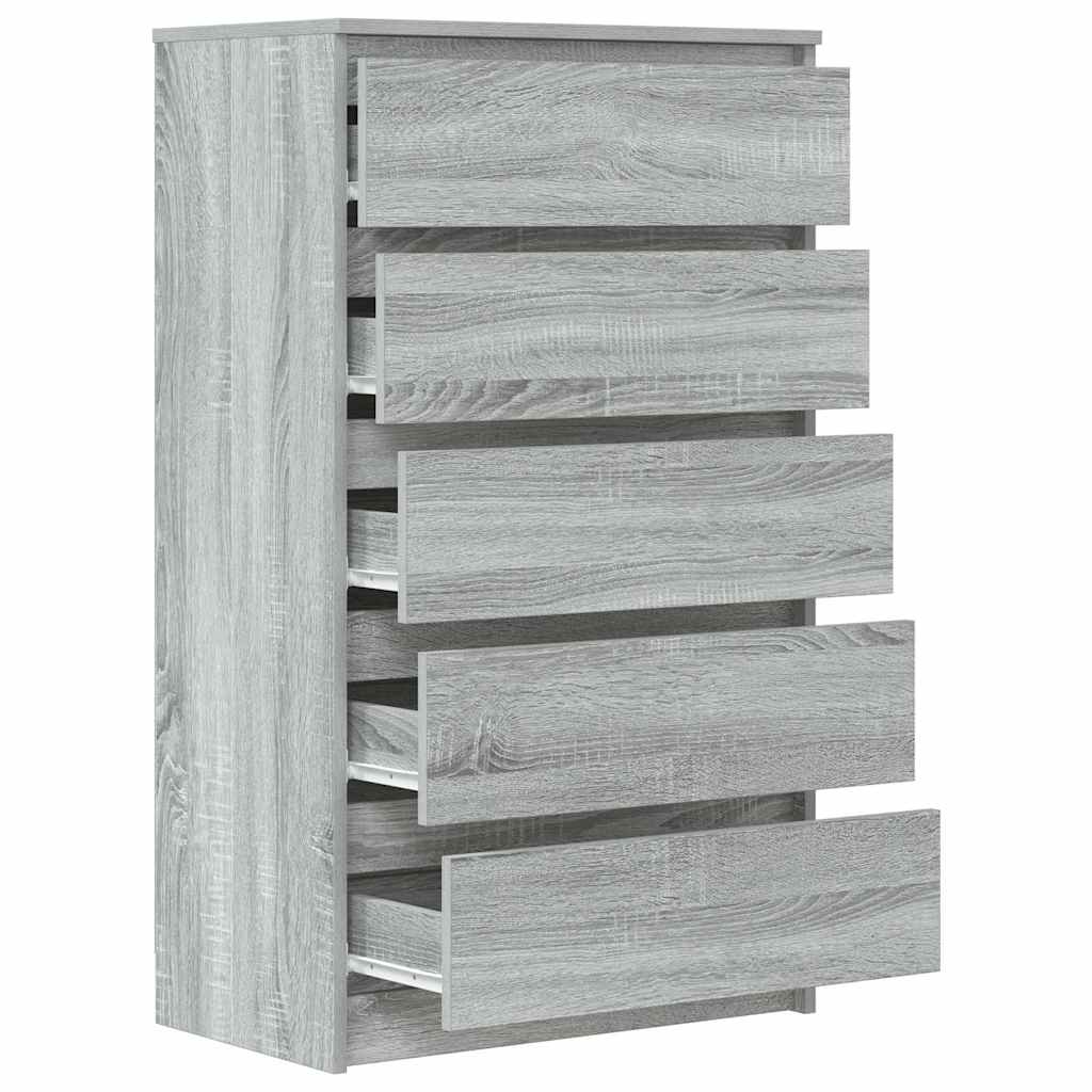 Commode Sonoma gris 60x36x103 cm Bois d'ingénierie - XIOS