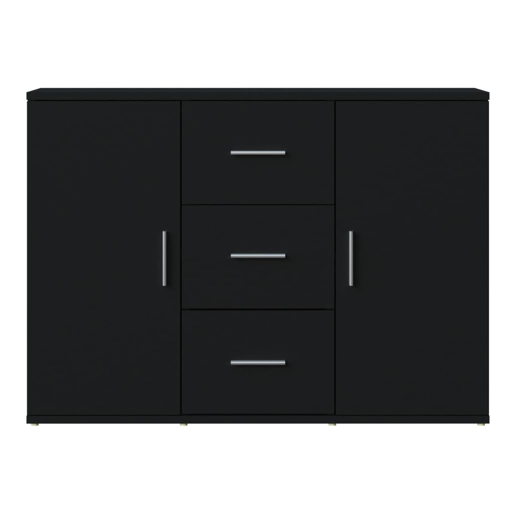 Buffet Noir 91x29,5x65 cm Bois d'ingénierie - XIOS