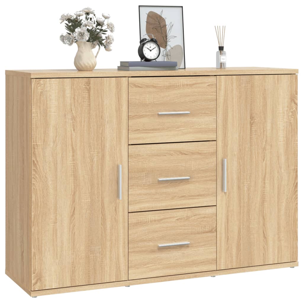 Buffet chêne sonoma 91x29,5x65 cm bois d'ingénierie - XIOS