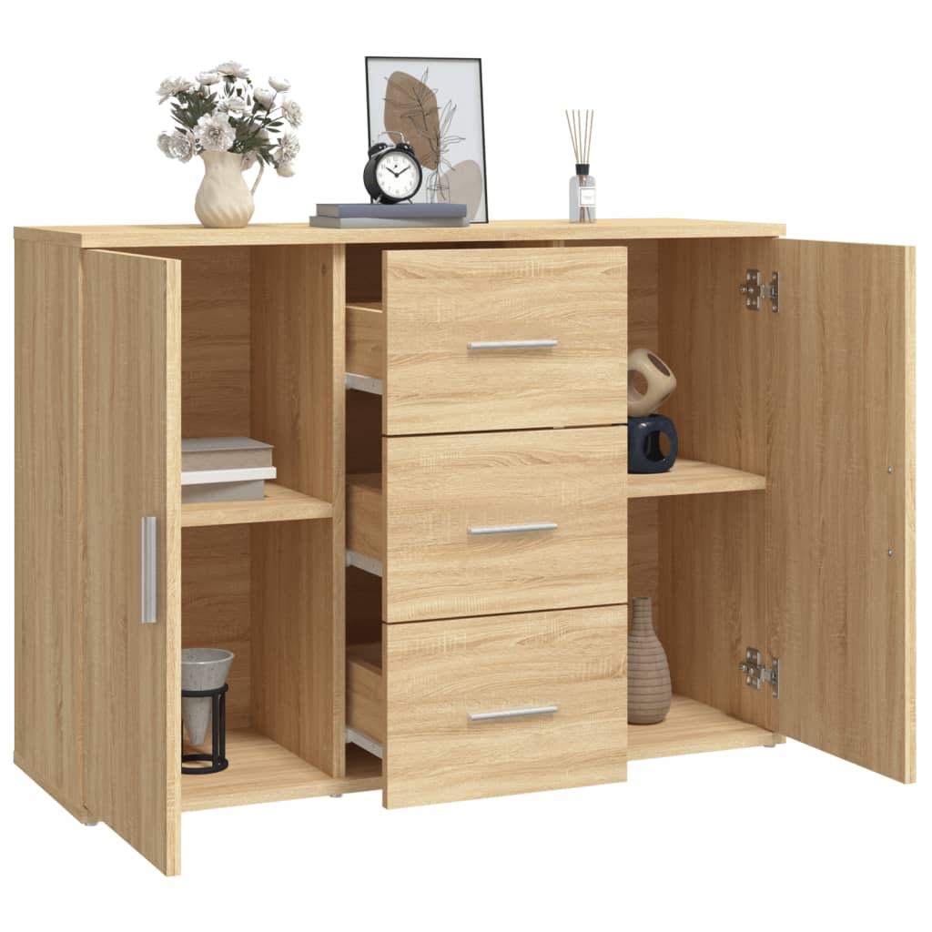 Buffet chêne sonoma 91x29,5x65 cm bois d'ingénierie - XIOS