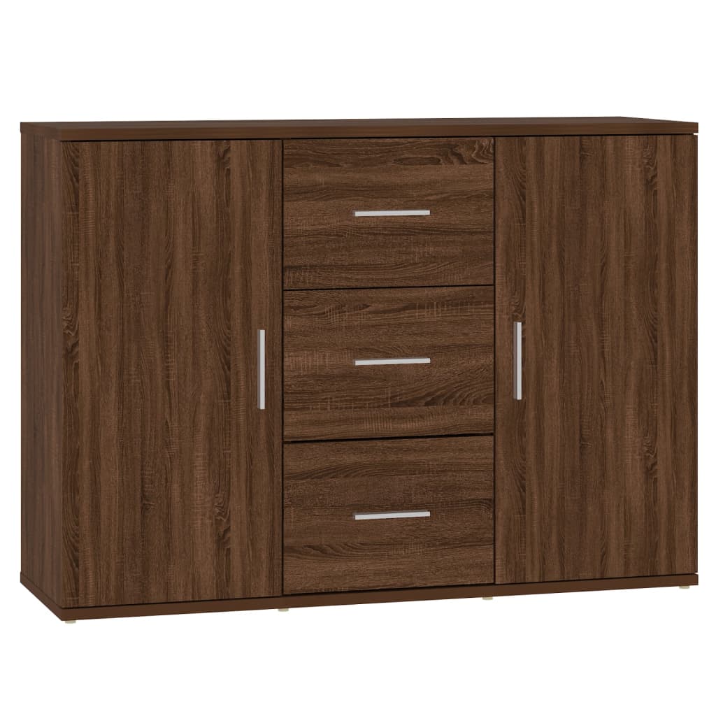 Buffet Chêne marron 91x29,5x65 cm Bois d'ingénierie - XIOS