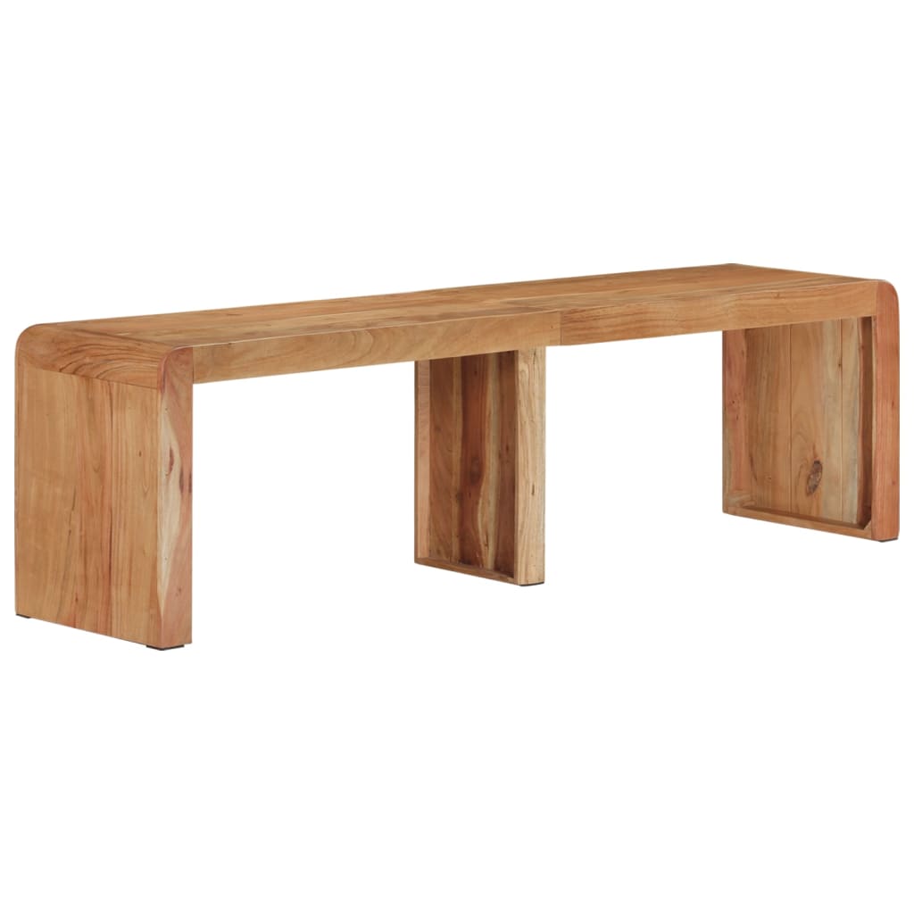 Banc 160x38x45 cm bois massif d'acacia - XIOS