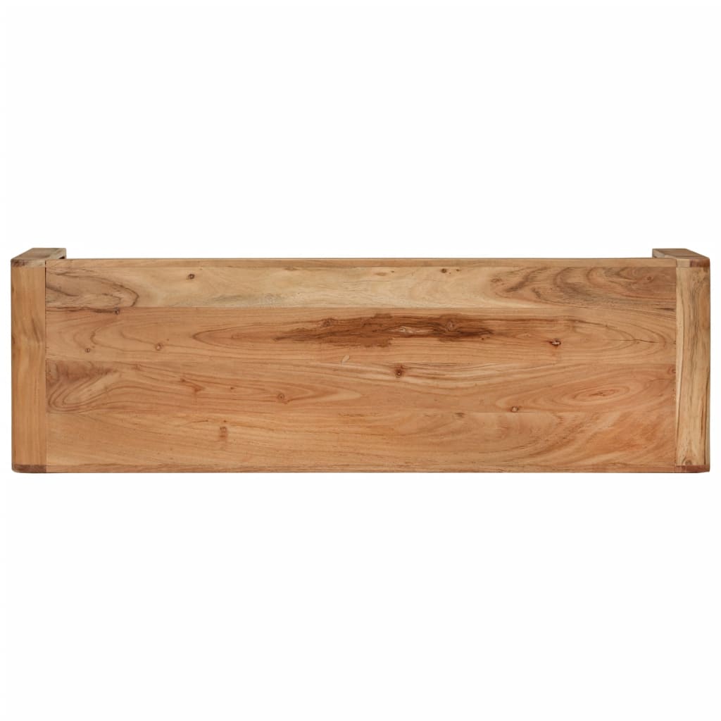 Meuble TV 110x33x33 cm bois d'acacia massif - XIOS