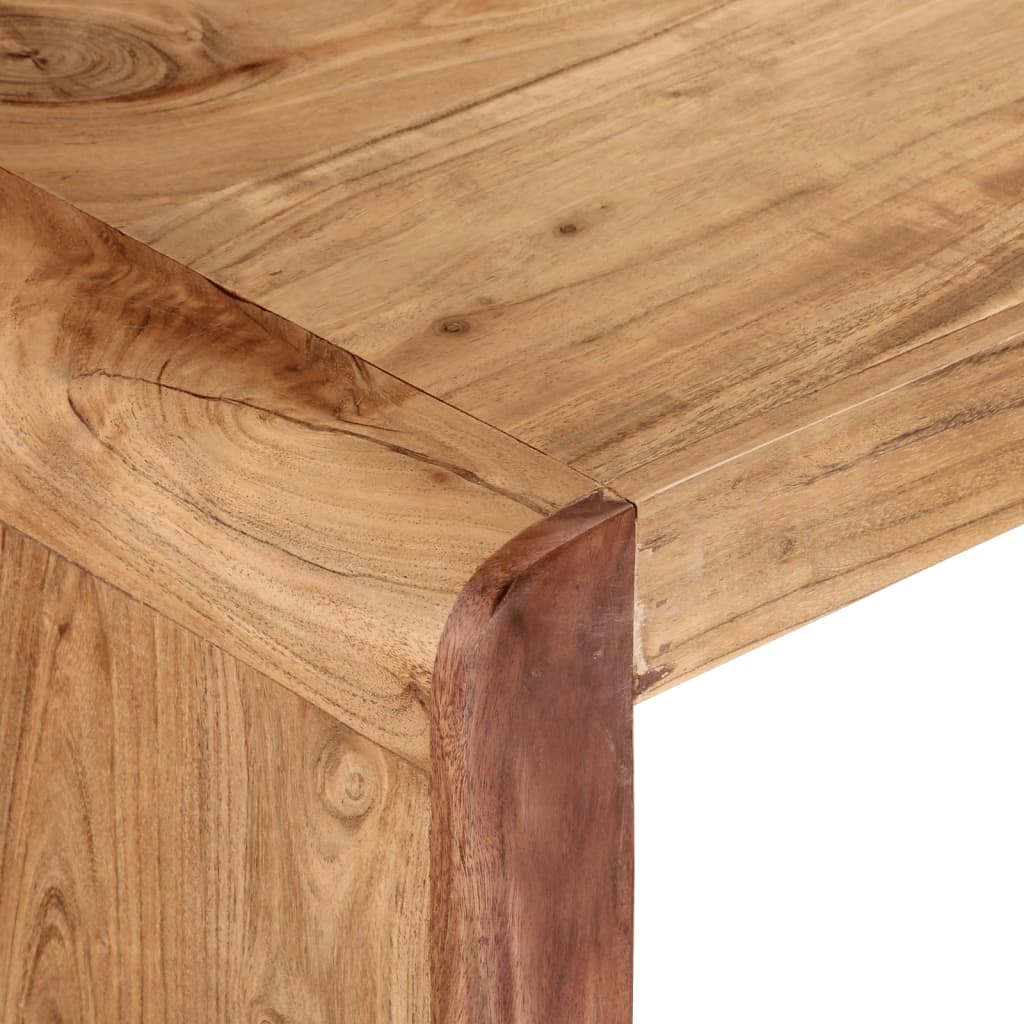 Meuble TV 110x33x33 cm bois d'acacia massif - XIOS
