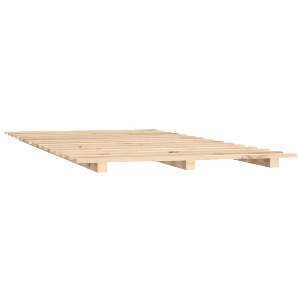 Cadre de lit sans matelas 140x200 cm bois massif de pin - XIOS