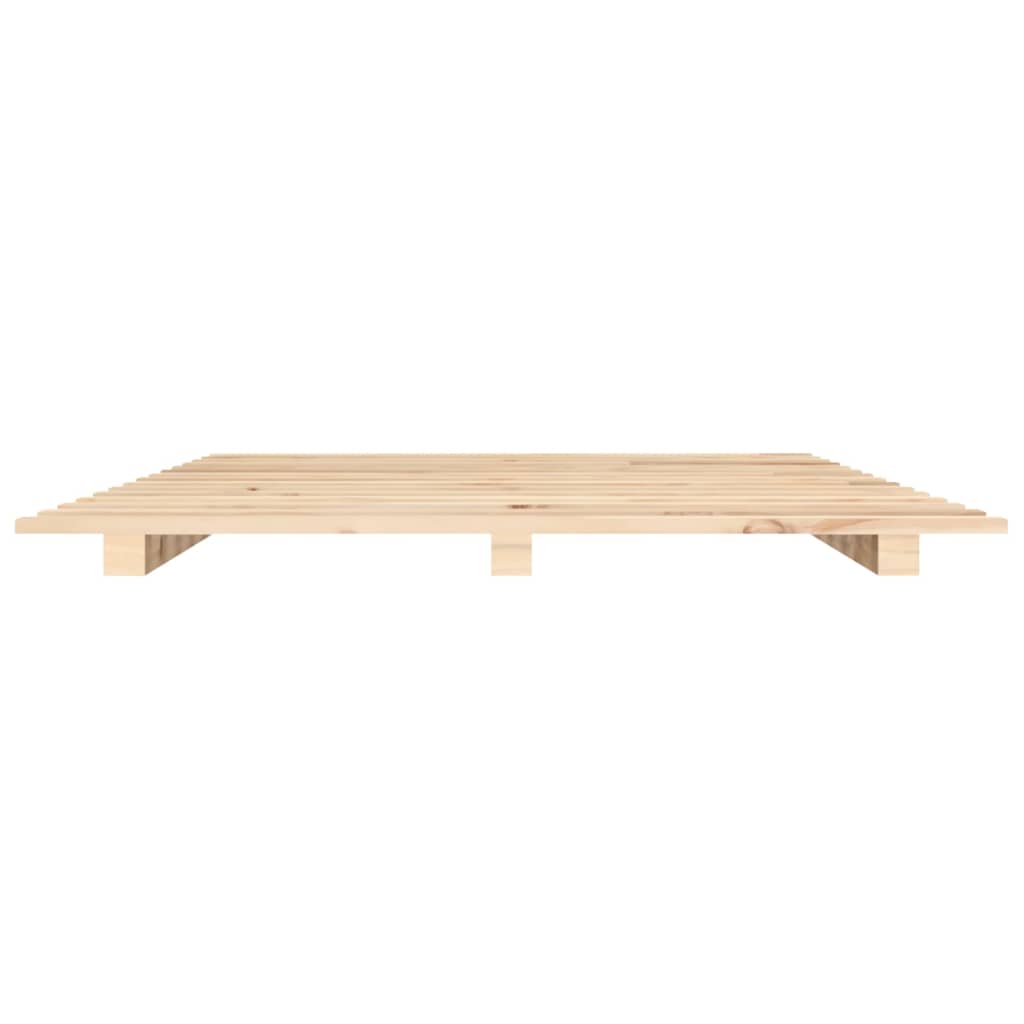 Cadre de lit sans matelas 140x200 cm bois massif de pin - XIOS