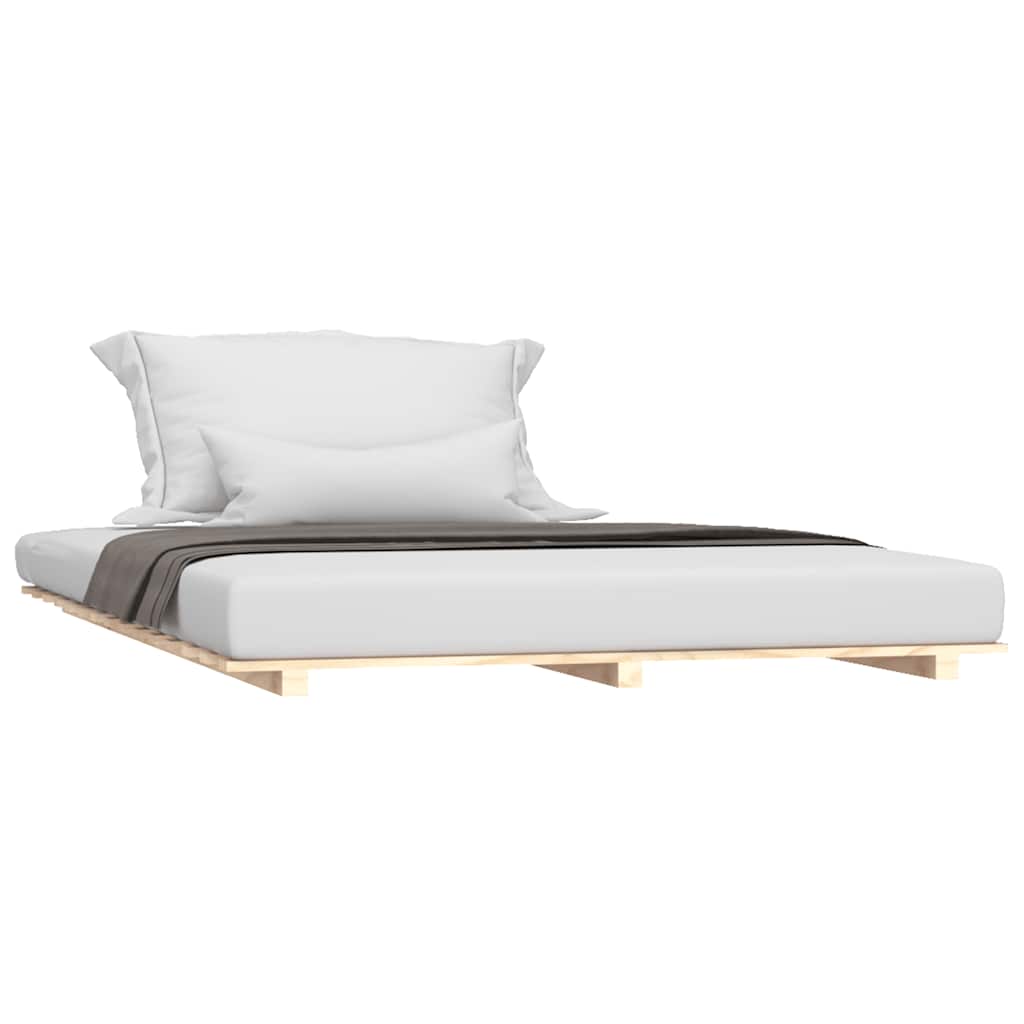Cadre de lit sans matelas 150x200 cm bois de pin massif - XIOS