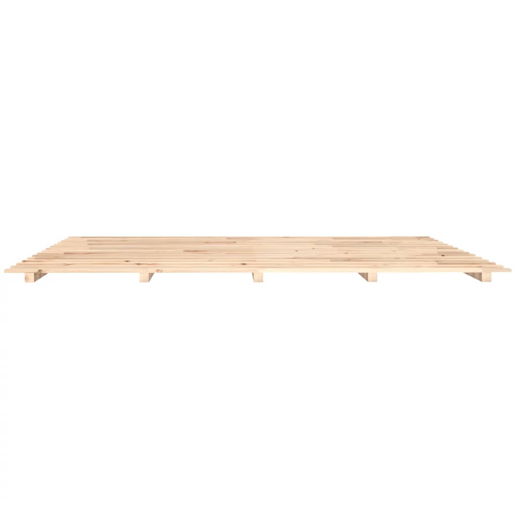 Cadre de lit sans matelas 160x200 cm bois massif de pin - XIOS