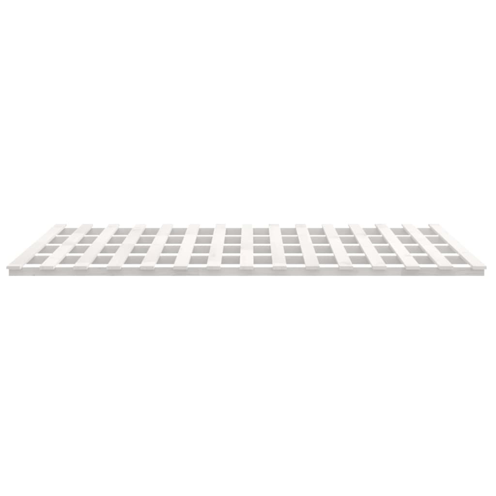 Cadre de lit sans matelas blanc 180x200 cm bois massif de pin - XIOS