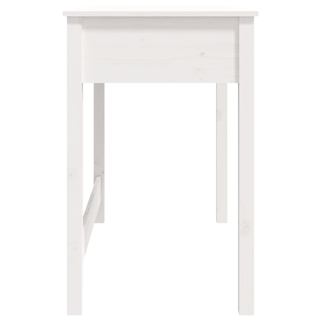 Bureau avec tiroirs Blanc 100x50x78 cm Bois massif de pin - XIOS