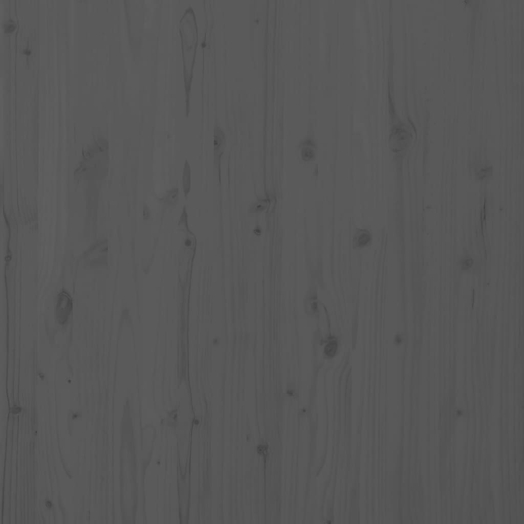 Tête de lit murale Gris 106x3x91,5 cm Bois massif de pin - XIOS