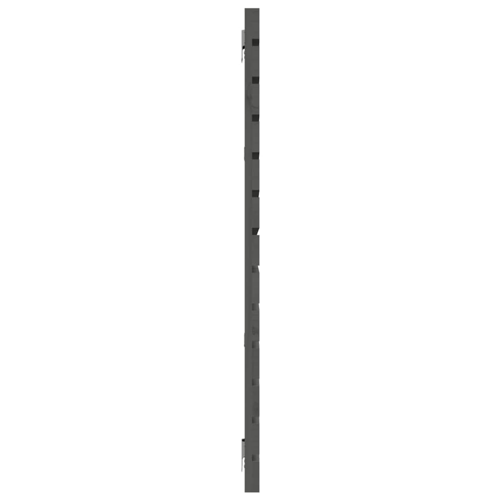 Tête de lit murale Gris 206x3x91,5 cm Bois massif de pin - XIOS