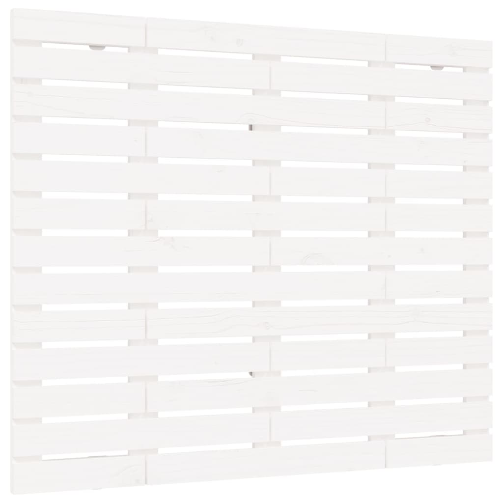 Tête de lit murale Blanc 96x3x91,5 cm Bois massif de pin - XIOS