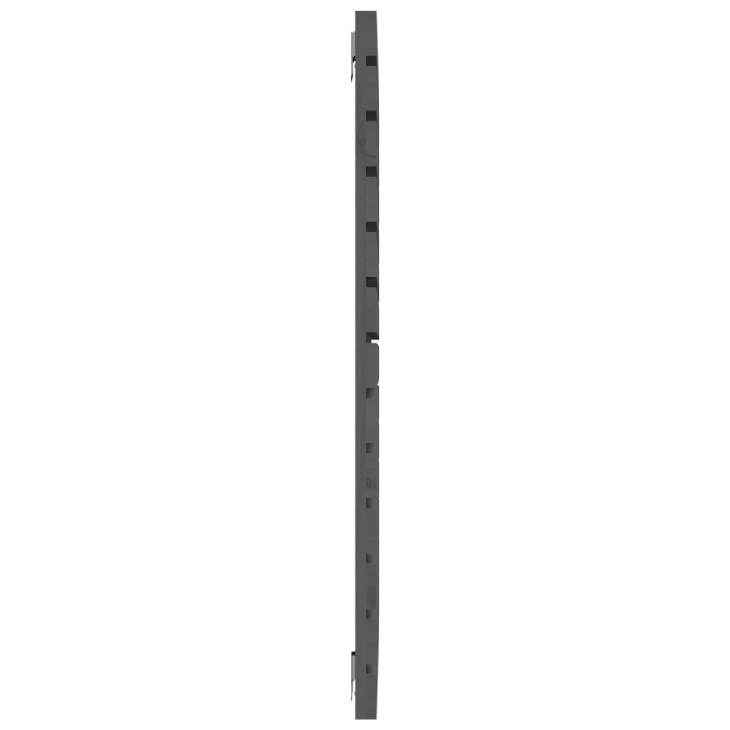Tête de lit murale Gris 126x3x91,5 cm Bois massif de pin - XIOS