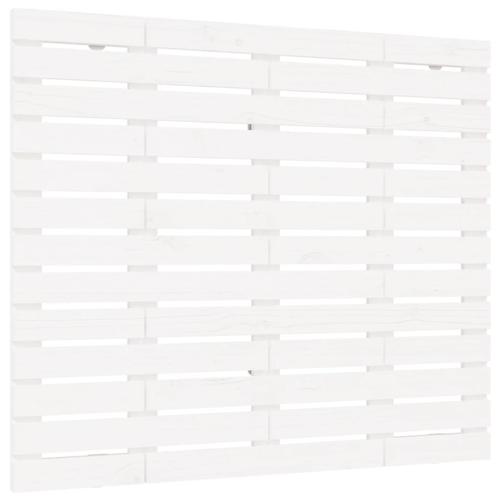 Tête de lit murale Blanc 146x3x91,5 cm Bois massif de pin - XIOS