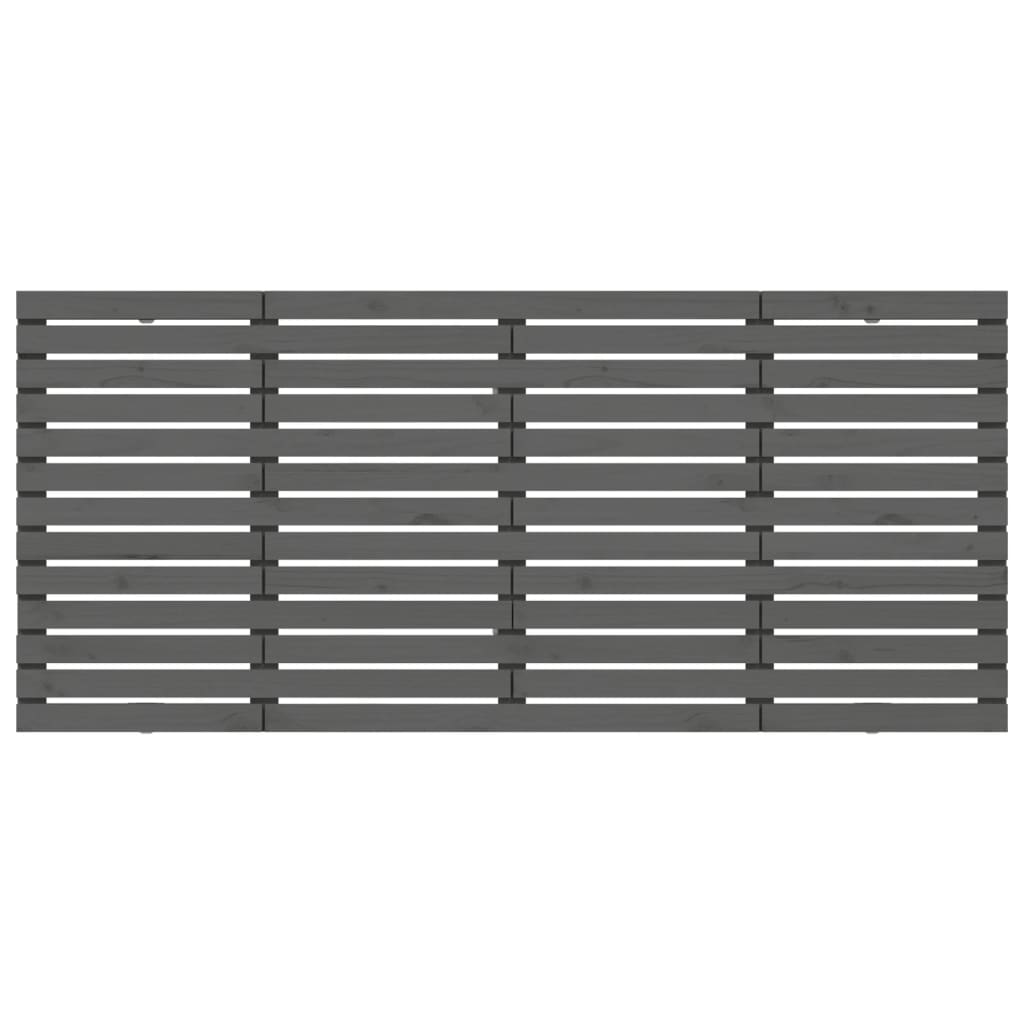 Tête de lit murale Gris 156x3x91,5 cm Bois massif de pin - XIOS