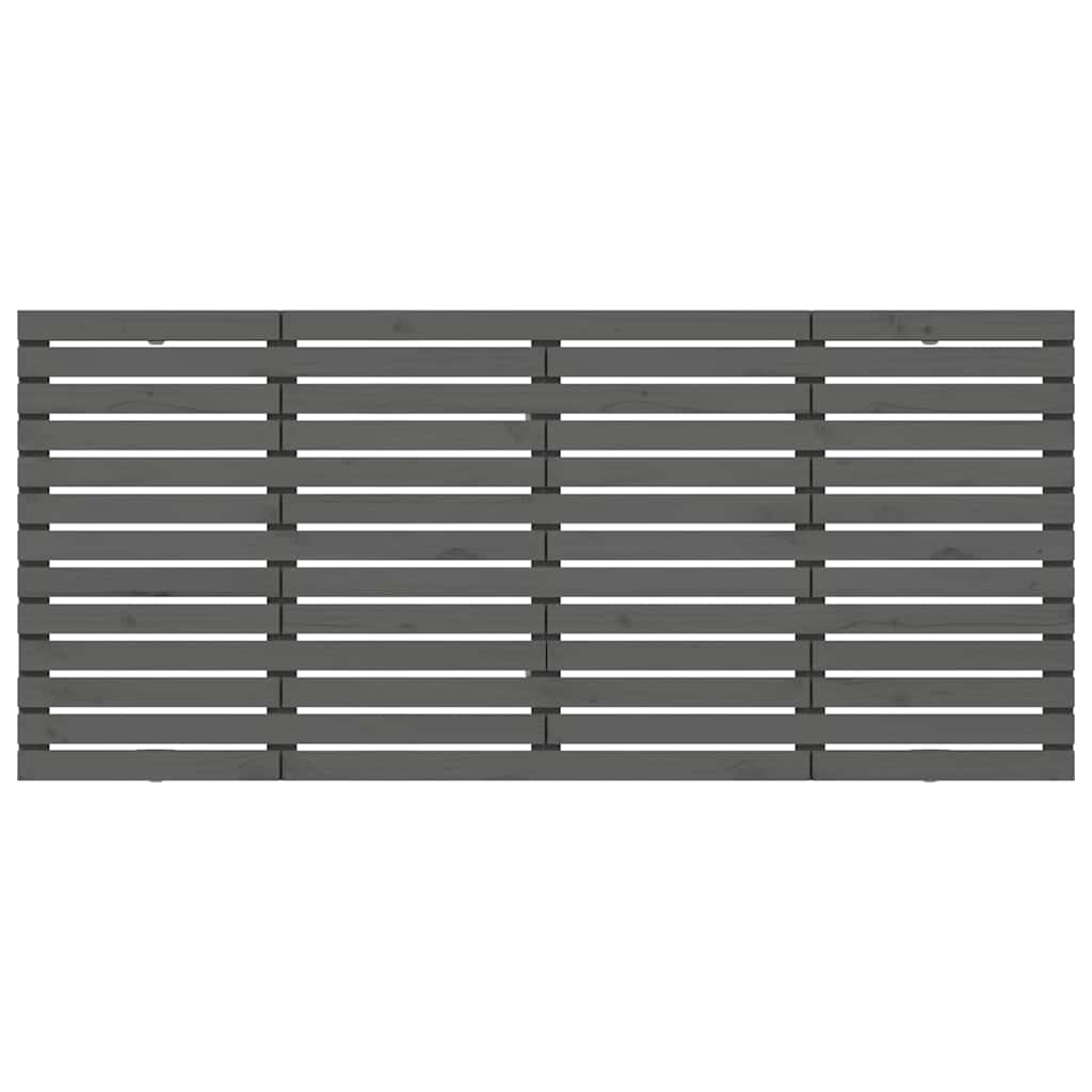 Tête de lit murale Gris 156x3x91,5 cm Bois massif de pin - XIOS