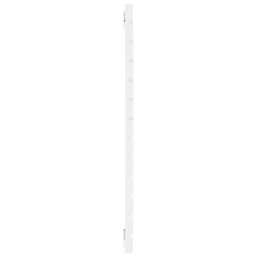 Tête de lit murale Blanc 81x3x91,5 cm Bois massif de pin - XIOS