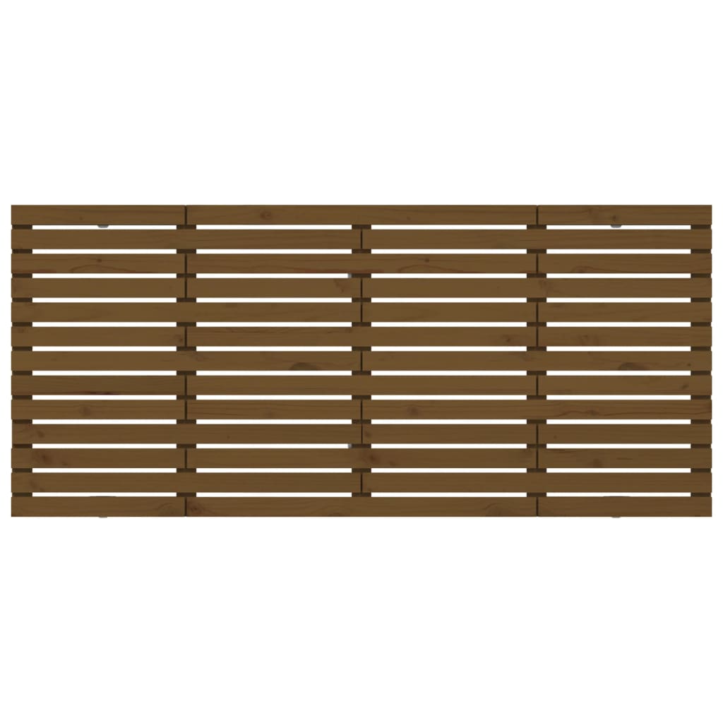 Tête de lit murale Marron miel 166x3x91,5 cm Bois massif de pin - XIOS