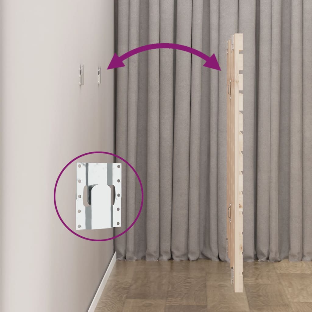 Tête de lit murale 141x3x91,5 cm Bois massif de pin - XIOS