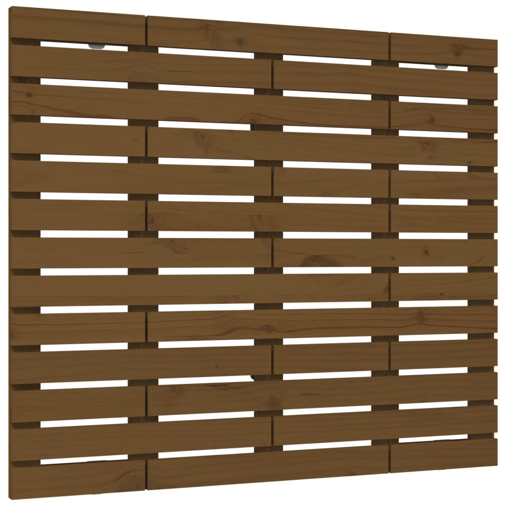 Tête de lit murale Marron miel 141x3x91,5 cm Bois massif de pin - XIOS