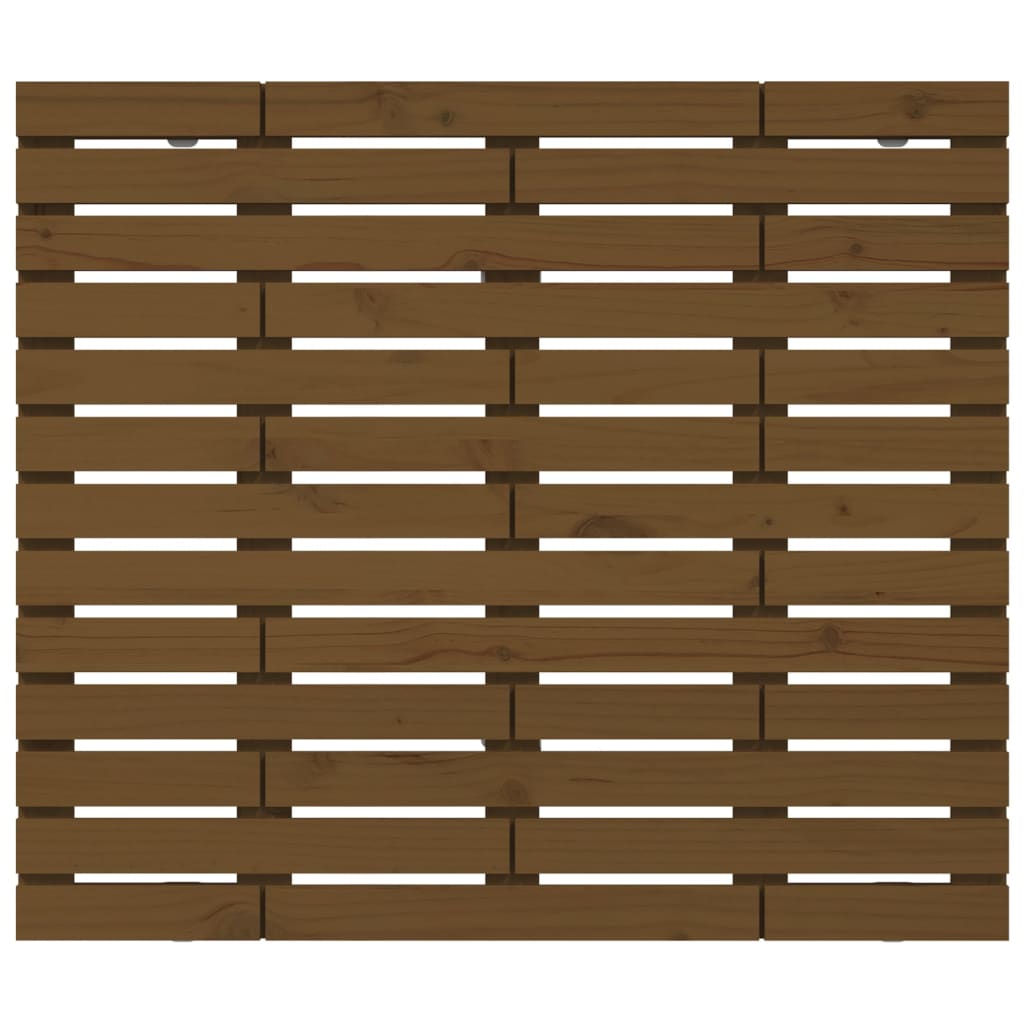 Tête de lit murale Marron miel 141x3x91,5 cm Bois massif de pin - XIOS