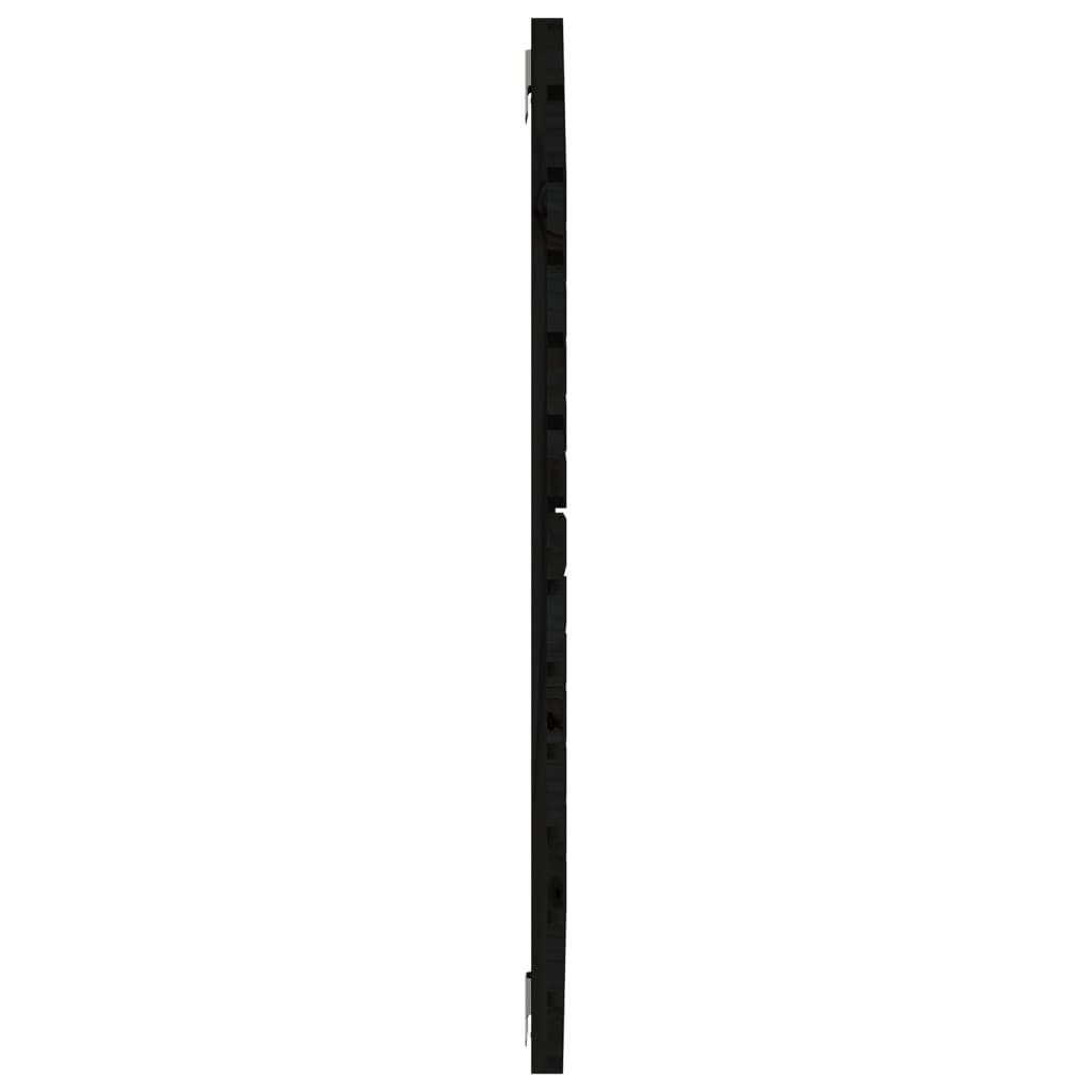 Tête de lit murale Noir 141x3x91,5 cm Bois massif de pin - XIOS