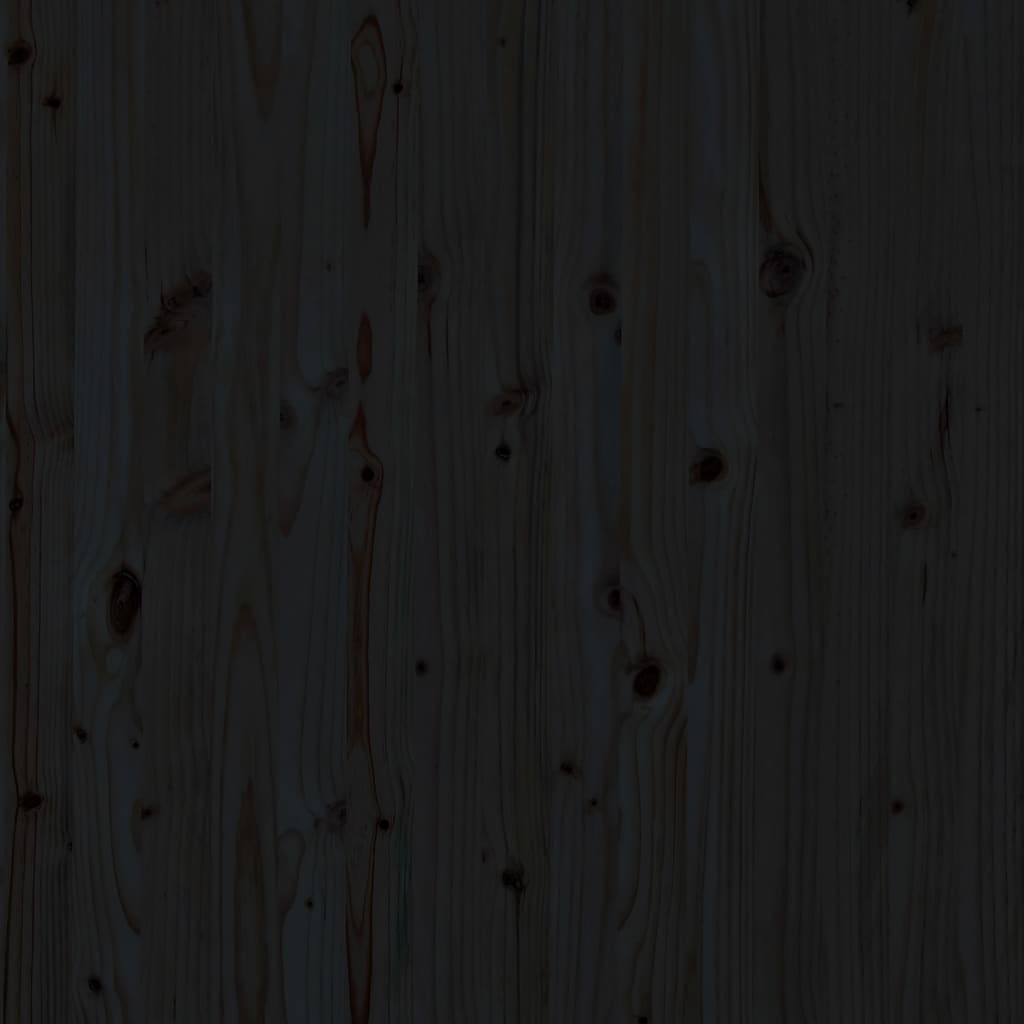Tête de lit murale Noir 141x3x91,5 cm Bois massif de pin - XIOS