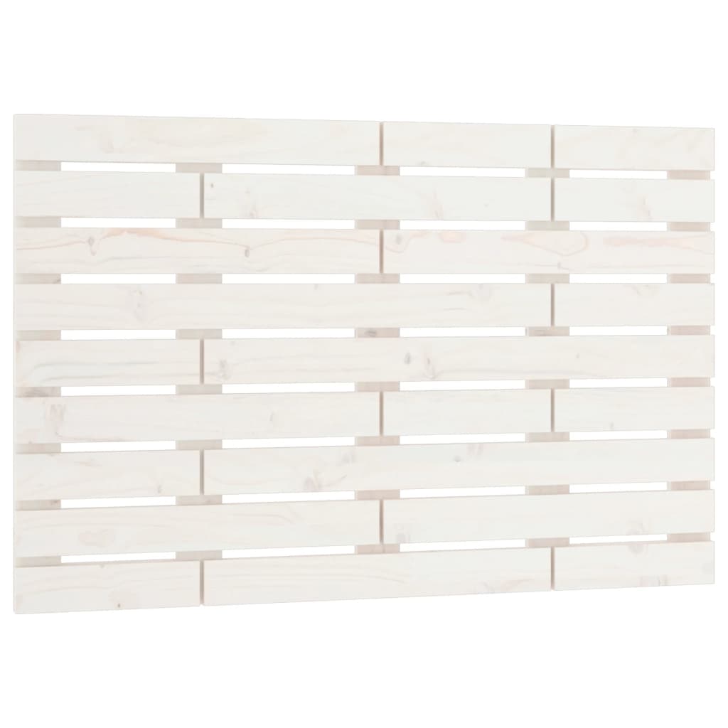 Tête de lit murale Blanc 106x3x63 cm Bois massif de pin - XIOS