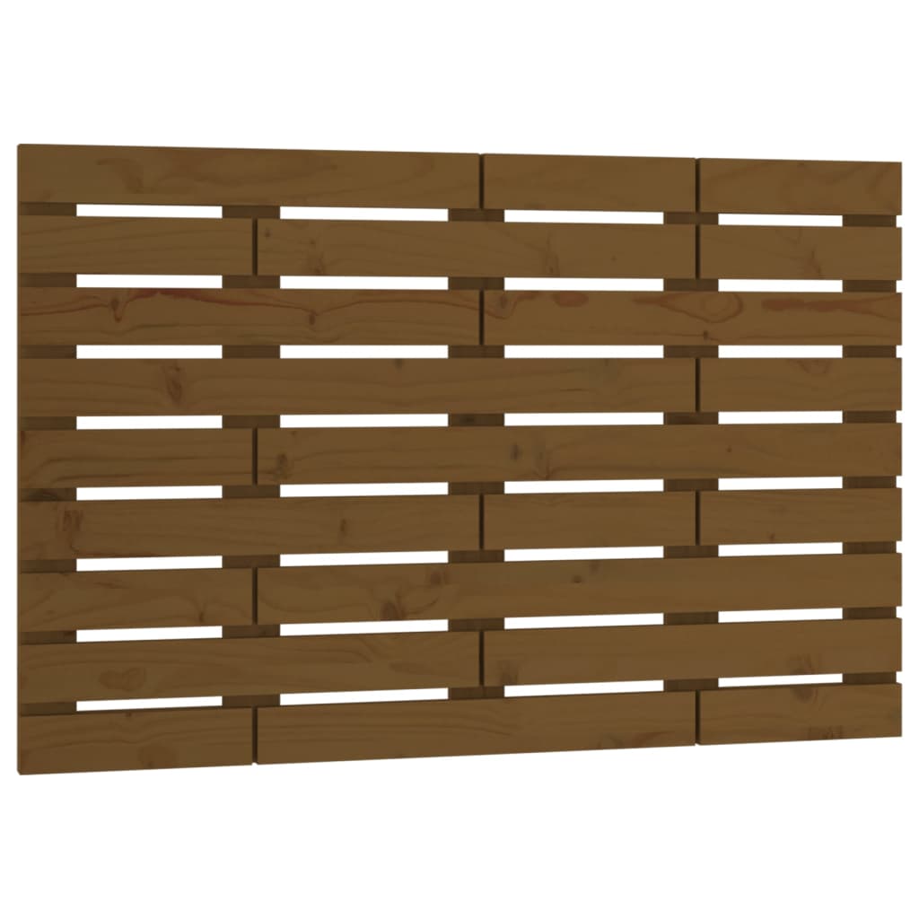 Tête de lit murale Marron miel 106x3x63 cm Bois massif de pin