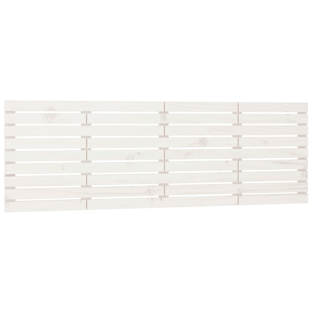 Tête de lit murale Blanc 206x3x63 cm Bois massif de pin - XIOS