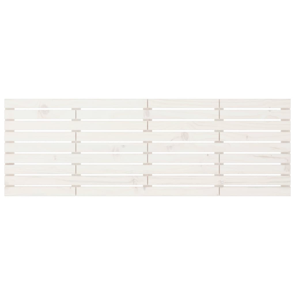 Tête de lit murale Blanc 206x3x63 cm Bois massif de pin - XIOS
