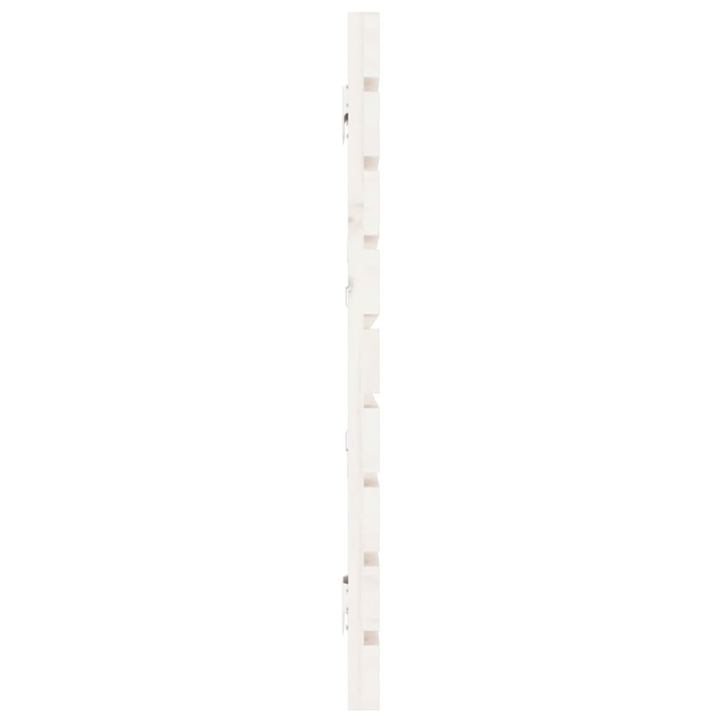 Tête de lit murale Blanc 206x3x63 cm Bois massif de pin - XIOS