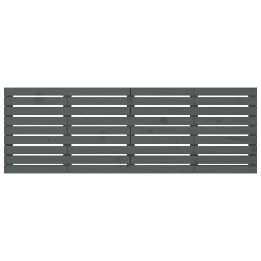 Tête de lit murale Gris 206x3x63 cm Bois massif de pin - XIOS