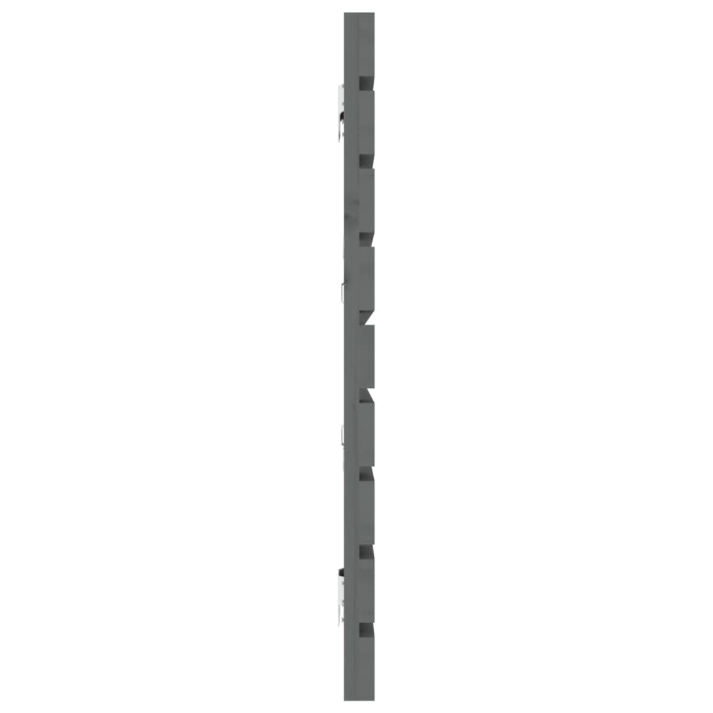 Tête de lit murale Gris 206x3x63 cm Bois massif de pin - XIOS