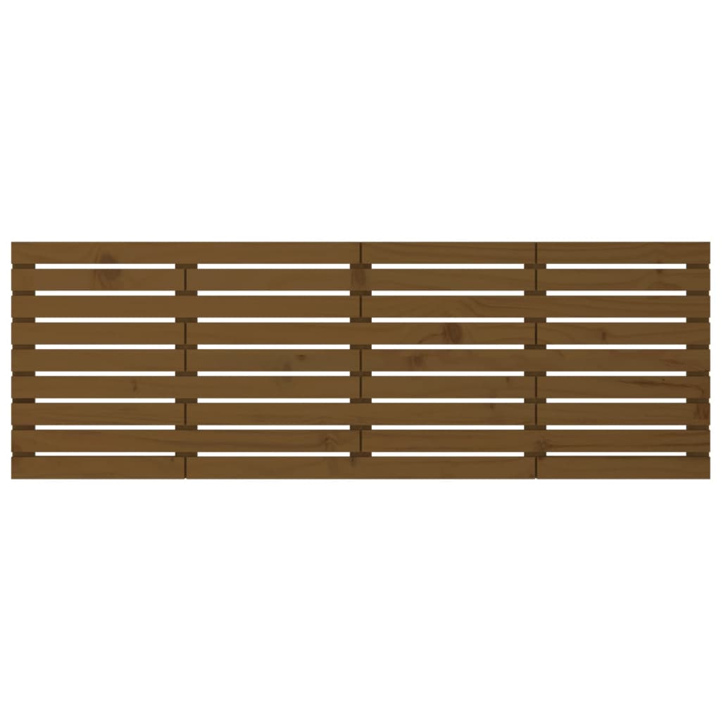 Tête de lit murale Marron miel 206x3x63 cm Bois massif de pin - XIOS