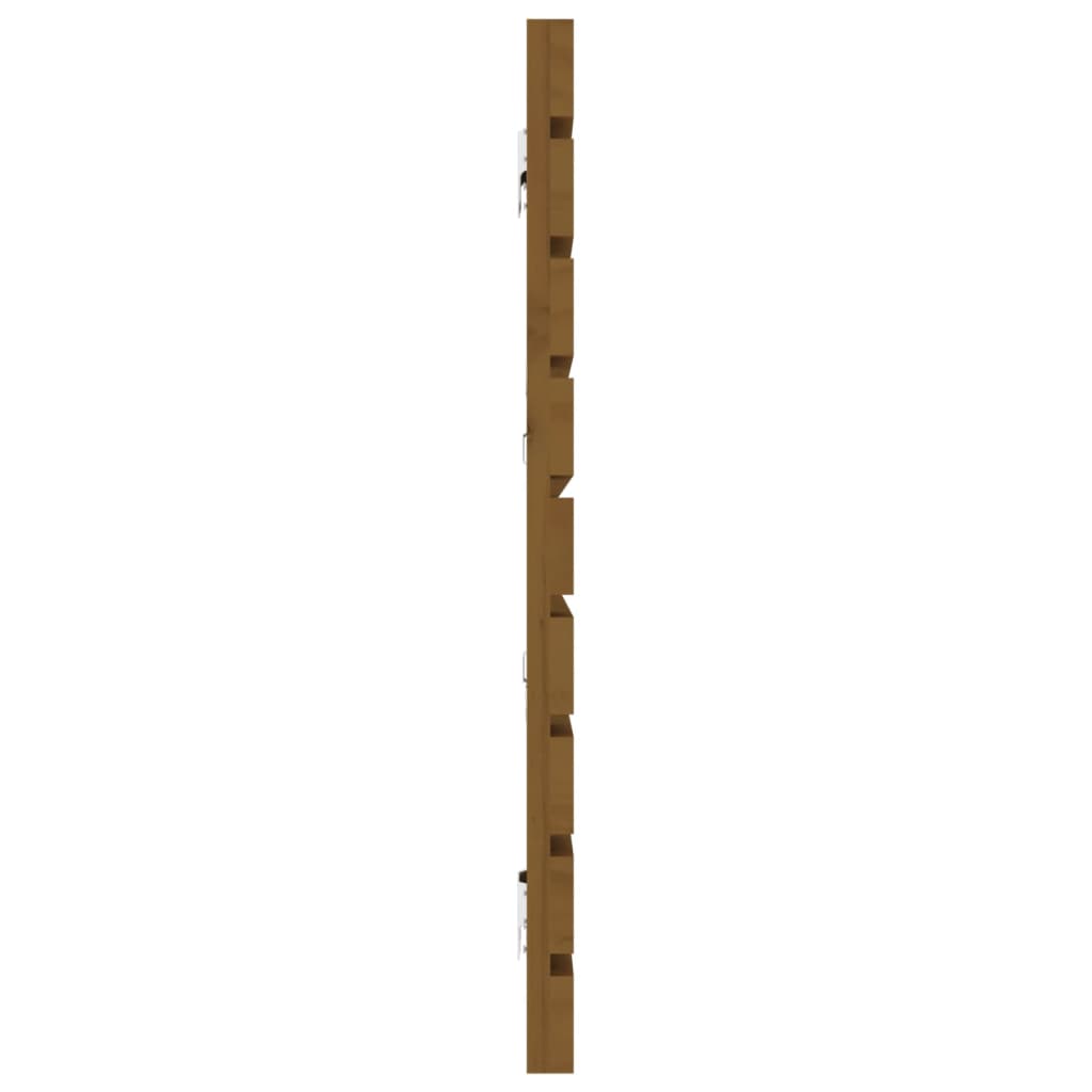 Tête de lit murale Marron miel 206x3x63 cm Bois massif de pin - XIOS
