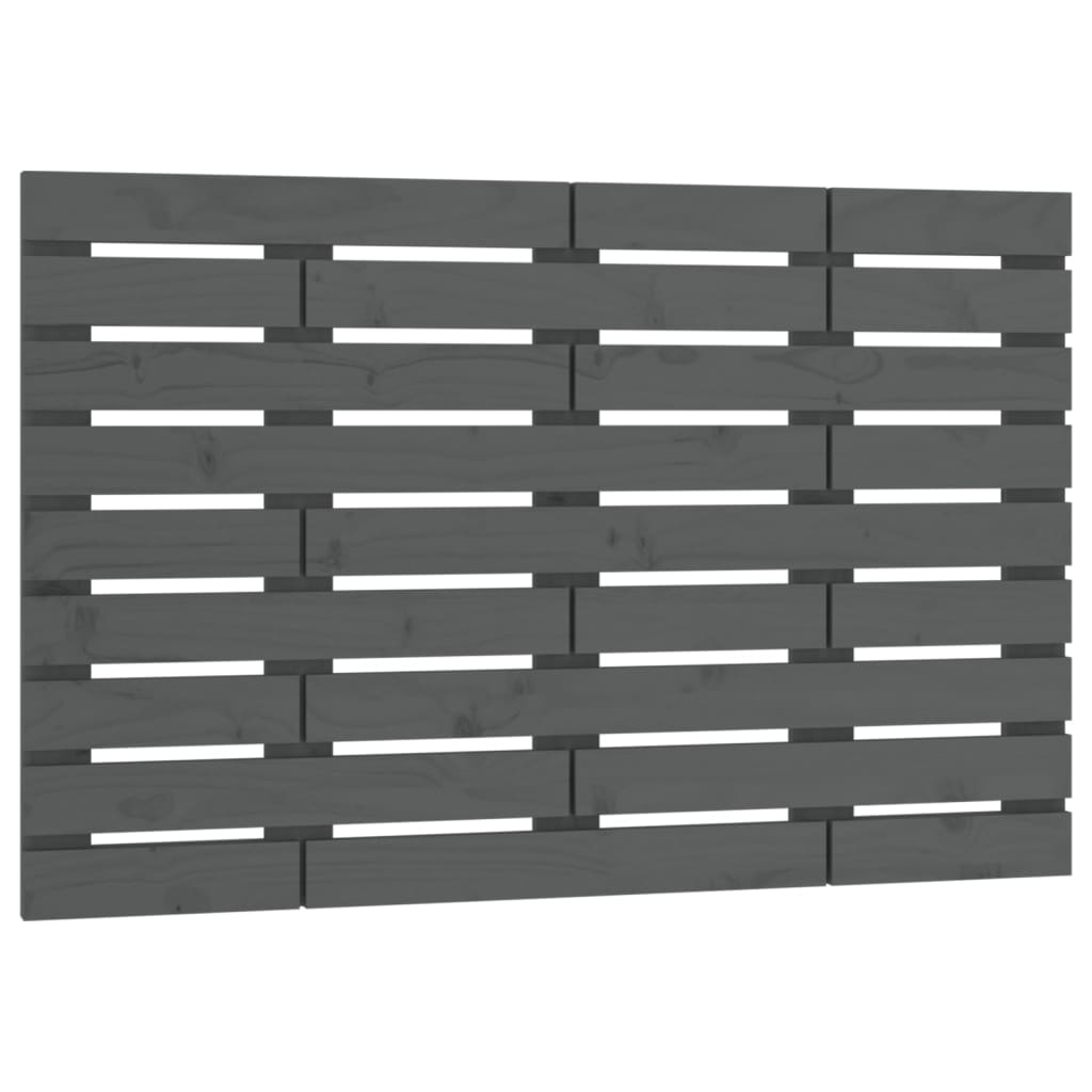 Tête de lit murale Gris 96x3x63 cm Bois massif de pin