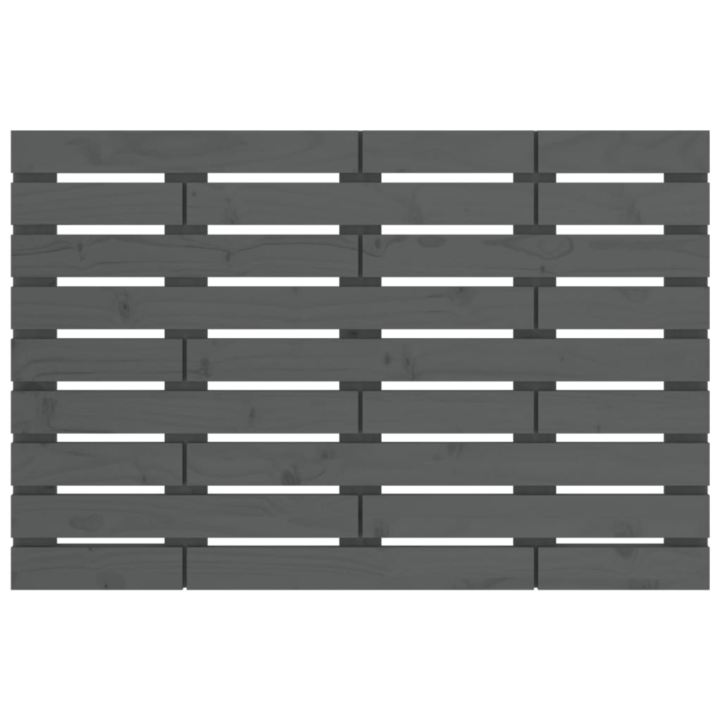 Tête de lit murale Gris 96x3x63 cm Bois massif de pin - XIOS