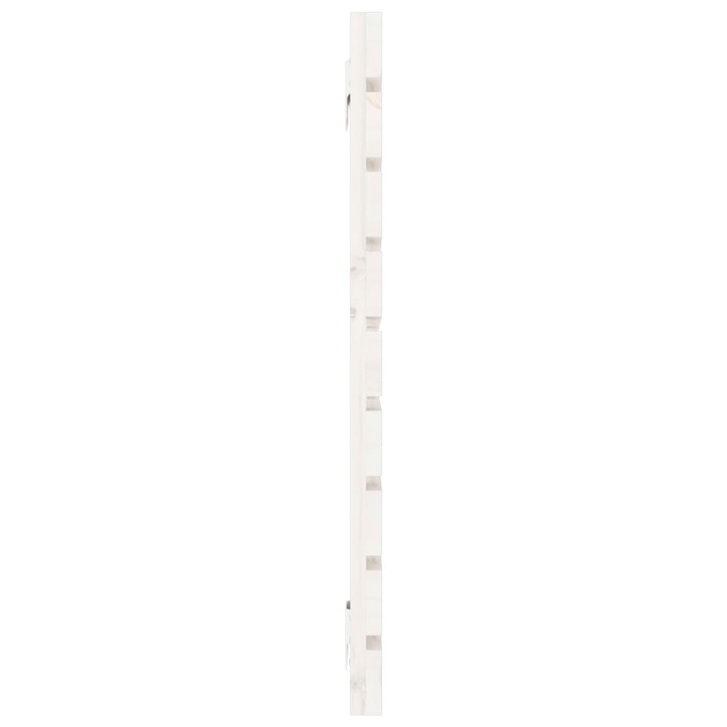 Tête de lit murale Blanc 126x3x63 cm Bois massif de pin - XIOS