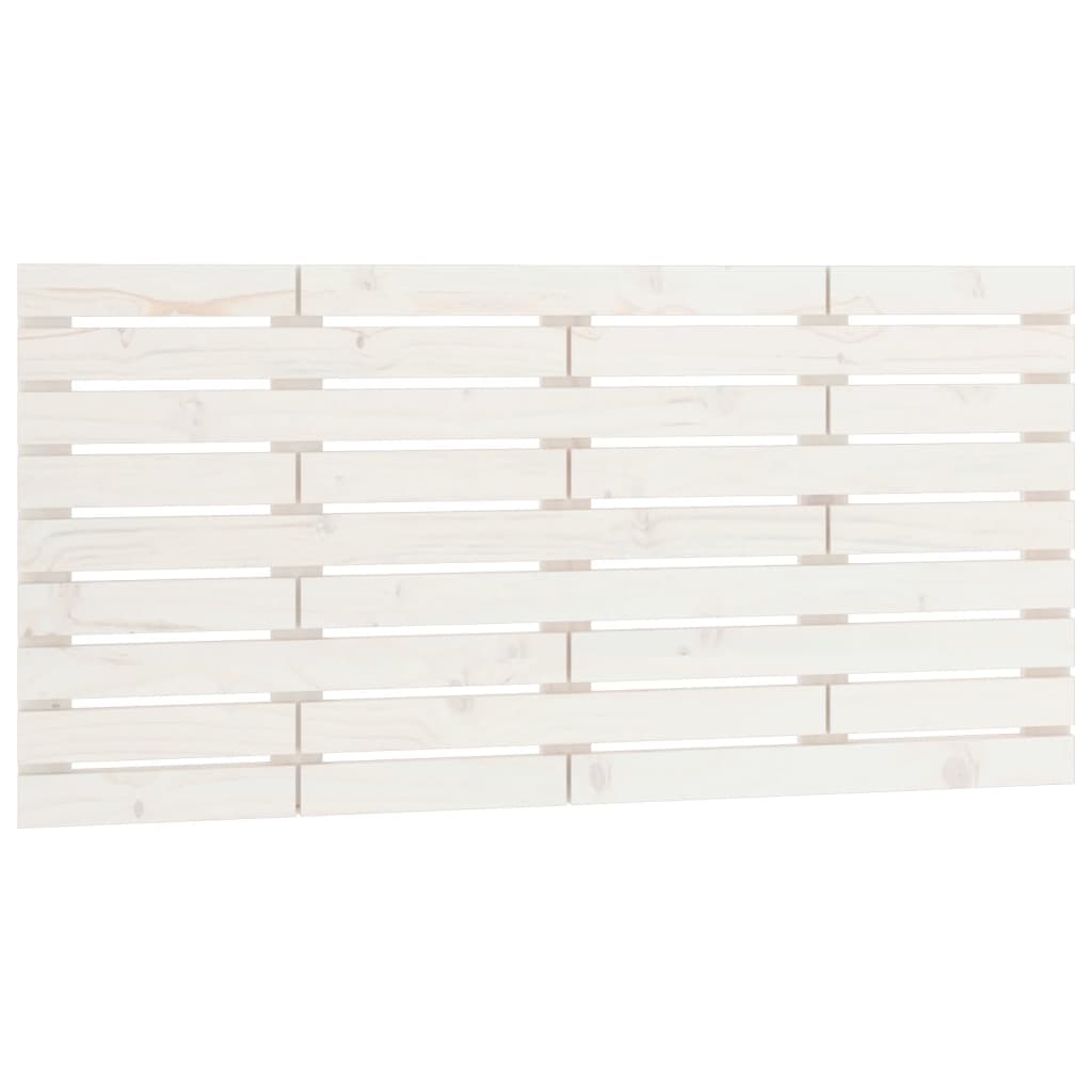 Tête de lit murale Blanc 146x3x63 cm Bois massif de pin - XIOS