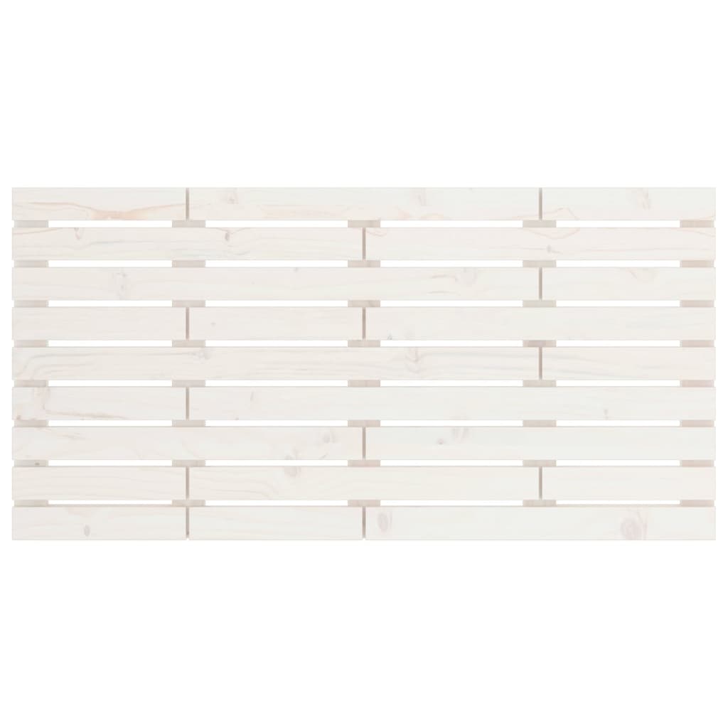 Tête de lit murale Blanc 146x3x63 cm Bois massif de pin - XIOS