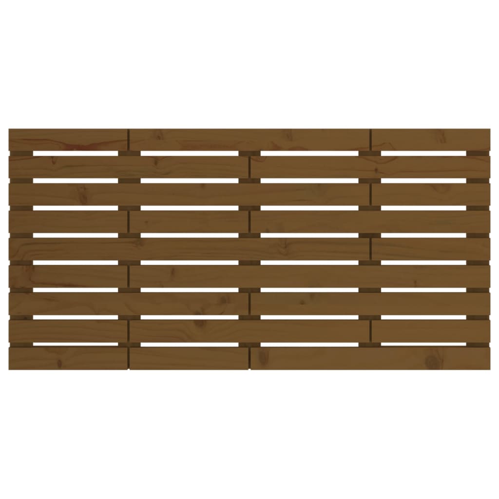 Tête de lit murale Marron miel 156x3x63 cm Bois massif de pin - XIOS